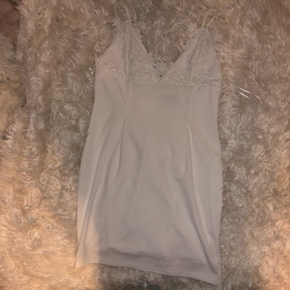 Missguided White Lace Bodycon
